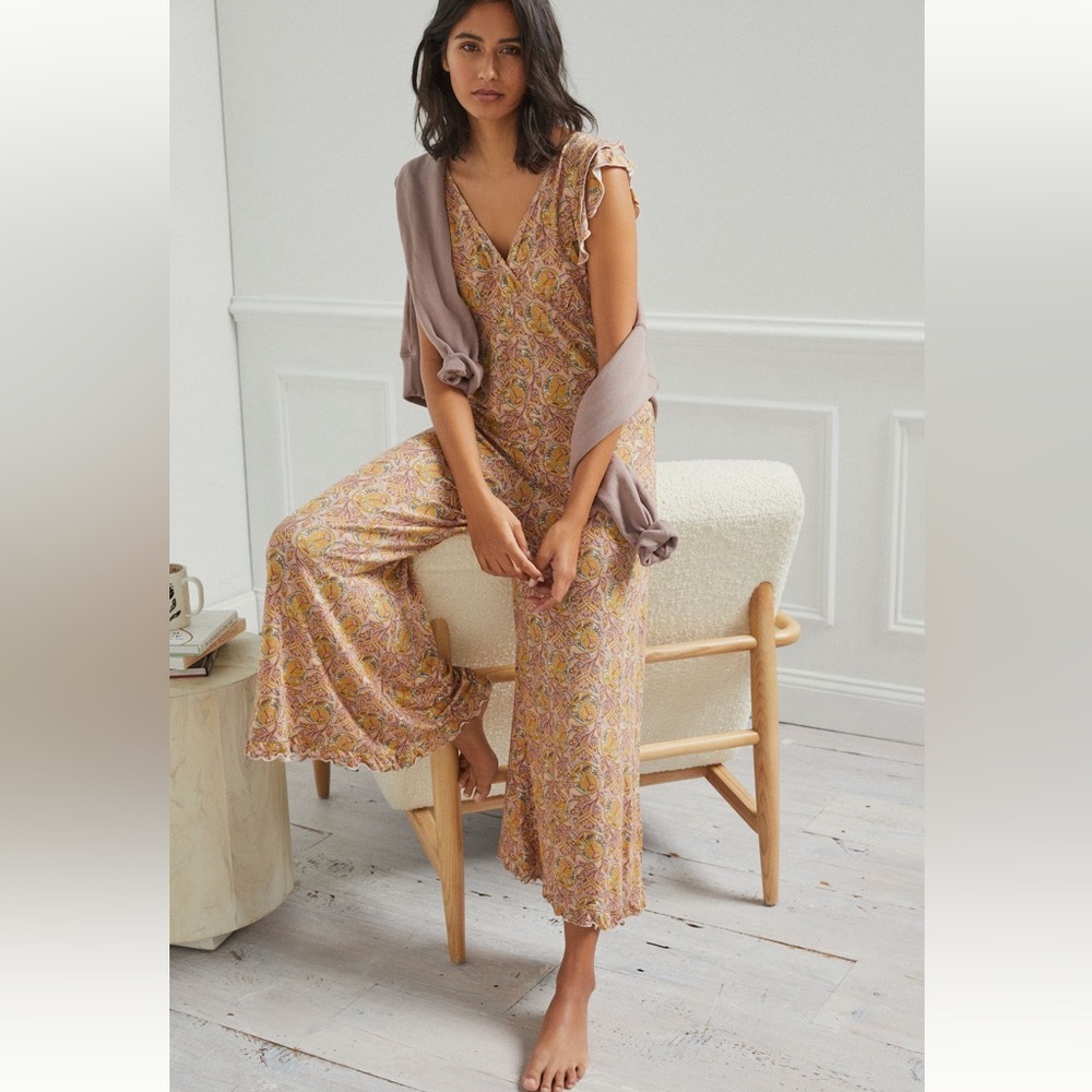 Anthropologie Matilda Ruffled Jumpsuit